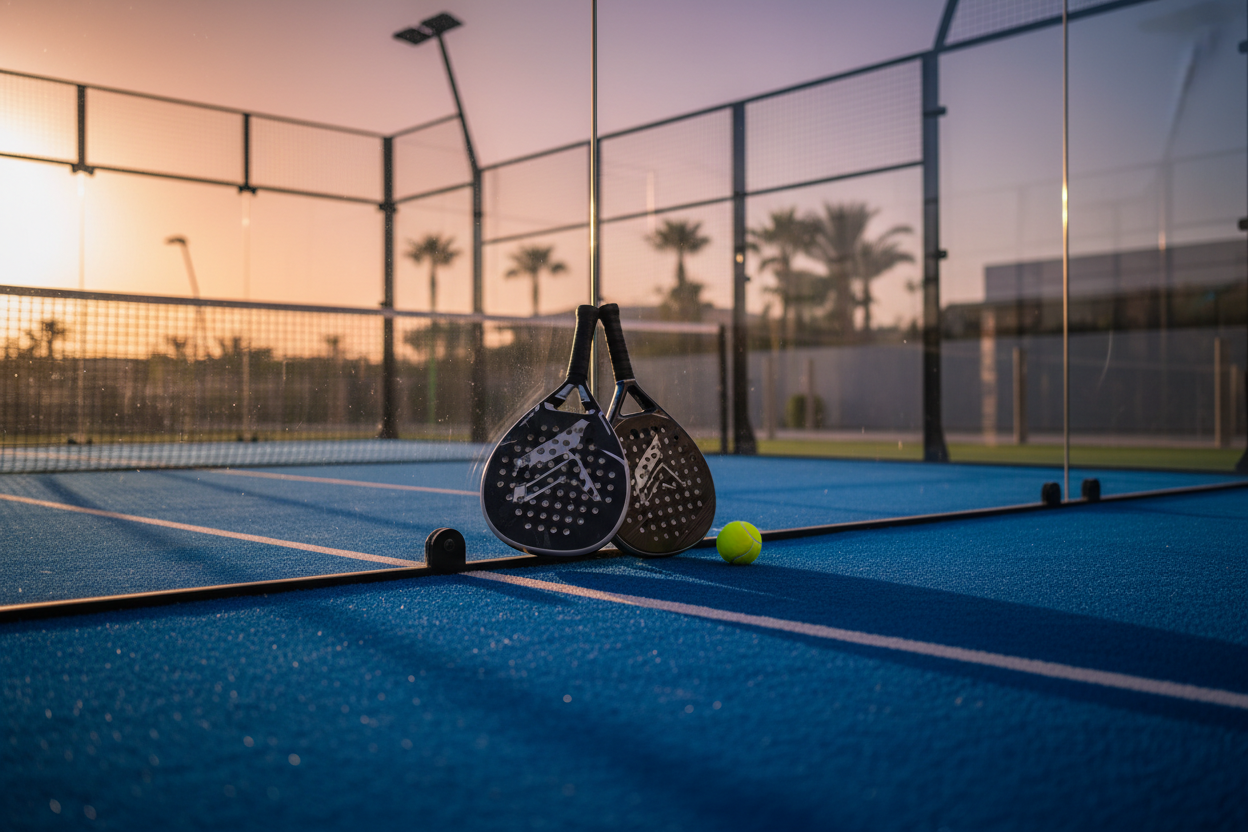 Aesthetic padel picture
